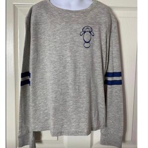 CHUBBY MERMAID "Save The Manatees"  GIRLS Medium LS Manatee Top